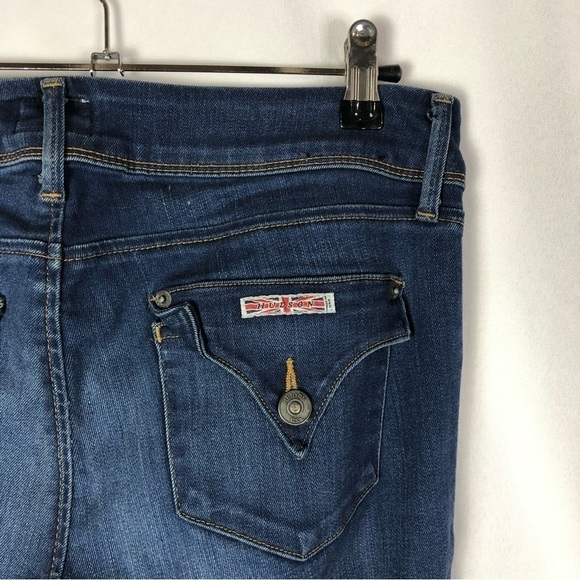 Hudson Collin Mid Rise Dark Wash Skinny Jeans 28 - Picture 6 of 6